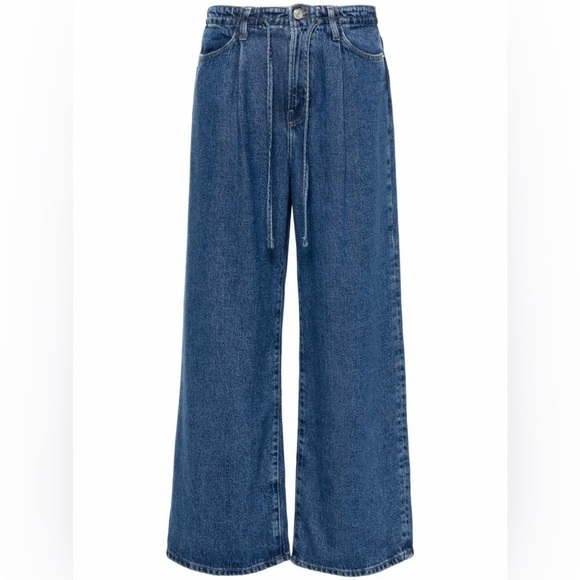 FRAME Denim Denim - Frame Denim superdrape Drawstring Wide Leg Jean jogger in Ghost Blue Size 29